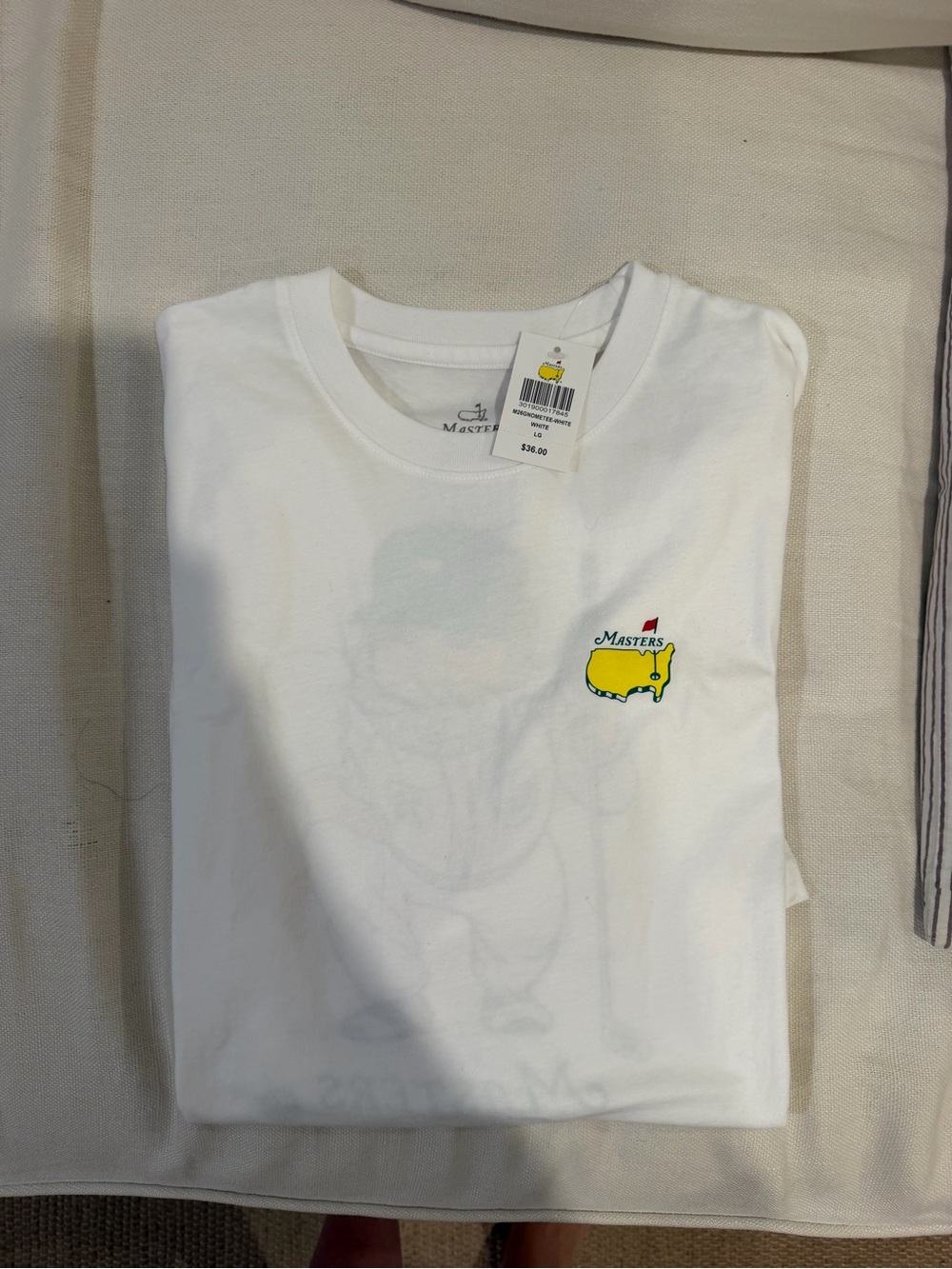 NWT Masters White Gnome Short Sleeve Tee